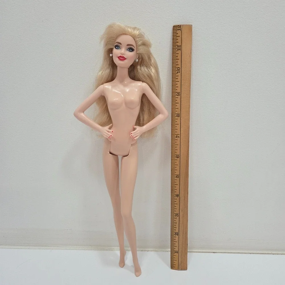 Barbie Signature 2021 Holiday Collector Doll Model Muse Body Blonde Nude GXL18